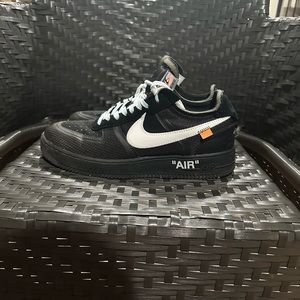 Off White  Air Force 1 Black Size 11